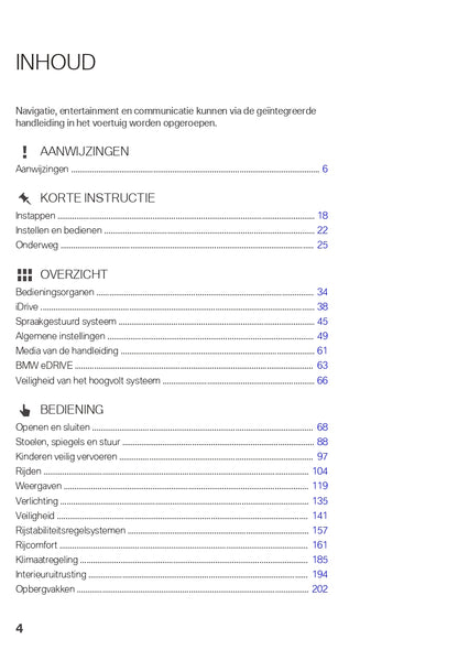 2021 BMW i3 Owner's Manual | Dutch