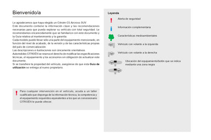 2022-2024 Citroën C5 Aircross Owner's Manual | Spanish