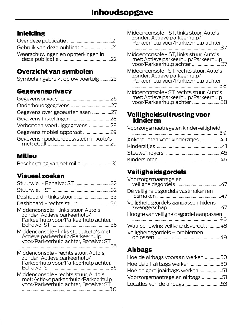 2022-2023 Ford Puma Manuel du propriétaire | Néerlandais