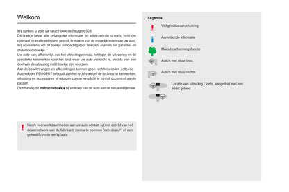 2023-2024 Peugeot 508/508SW Owner's Manual | Dutch