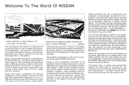 1996 Nissan 240SX Manuel du propriétaire | Anglais