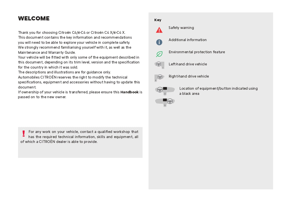 2024 Citroën C4/C4 X/ë-C4/ë-C4 X Owner's Manual | English