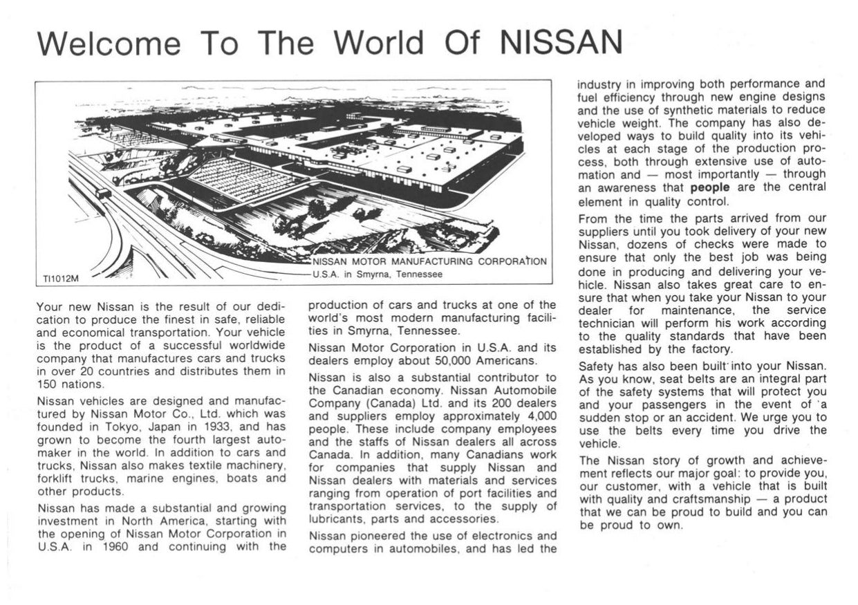 1991 Nissan 300ZX Manuel du propriétaire | Anglais