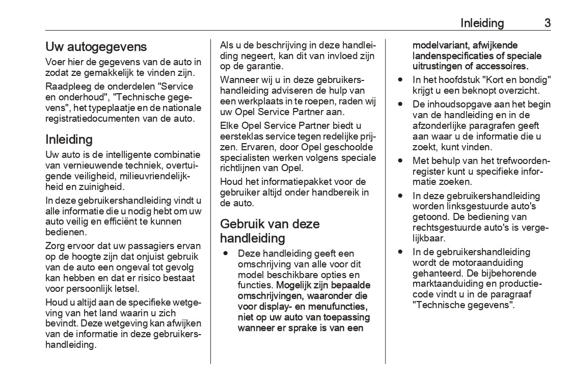 2023 Opel Combo Owner's Manual | Dutch