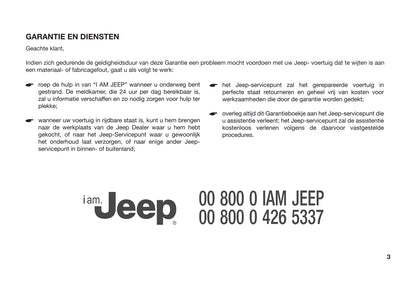 2018 Jeep Grand Cherokee/Grand Cherokee SRT Owner's Manual | Dutch