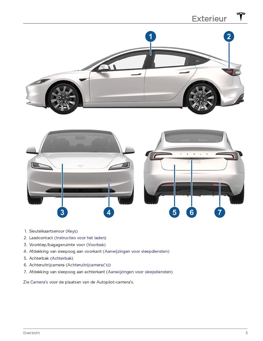 2024 Tesla Model 3 Owner's Manual | Dutch