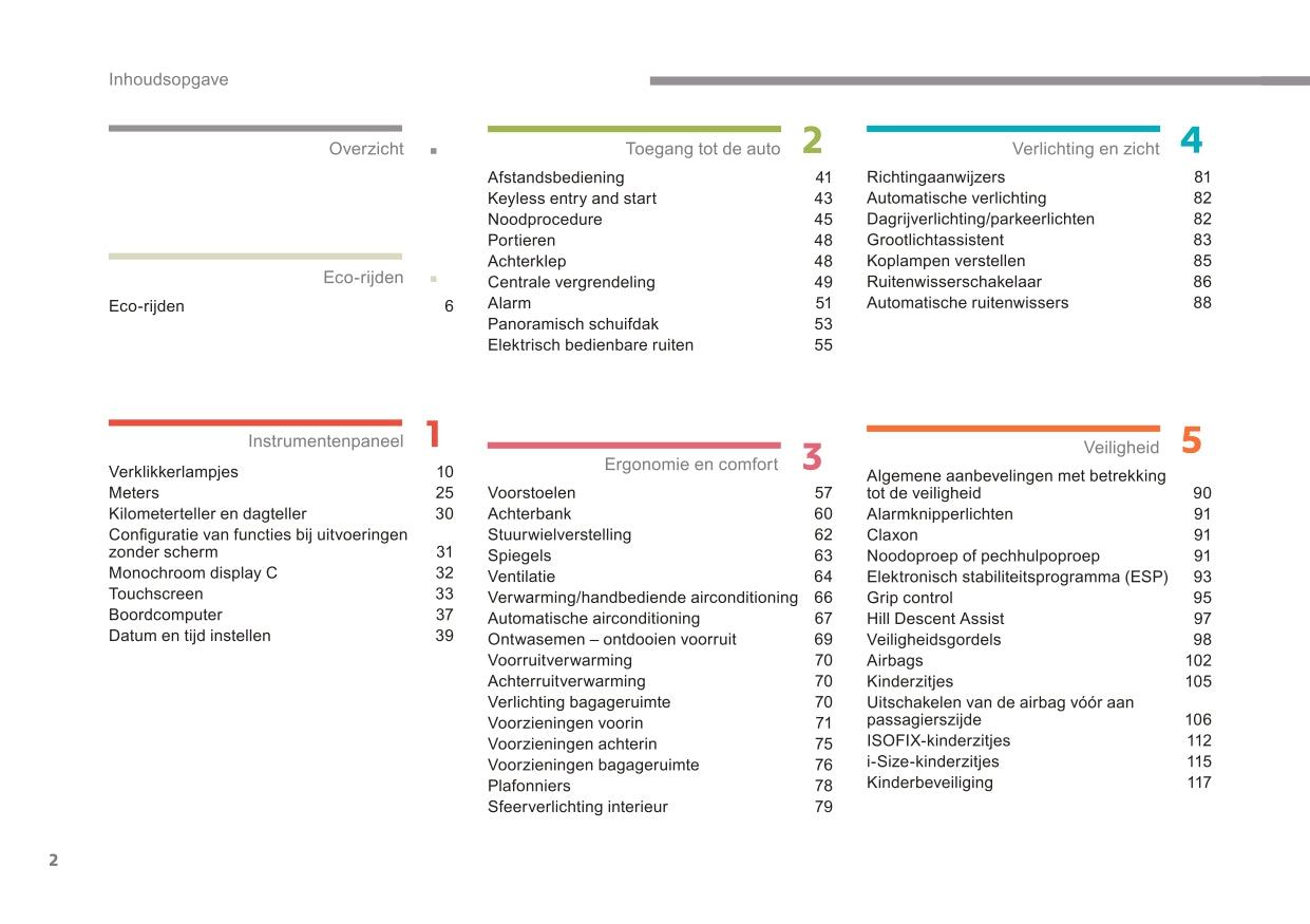 2017-2019 Citroën C3 Aircross Owner's Manual | Dutch