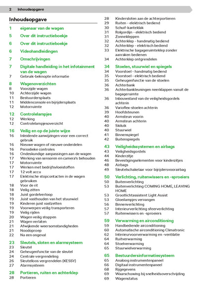 2020-2021 Skoda Karoq Owner's Manual | Dutch