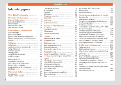 2022-2023 Seat Tarraco Owner's Manual | Dutch