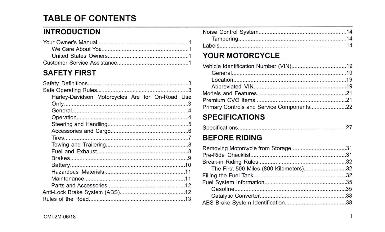 2019 Harley-Davidson FLHTKSE Owner's Manual | English