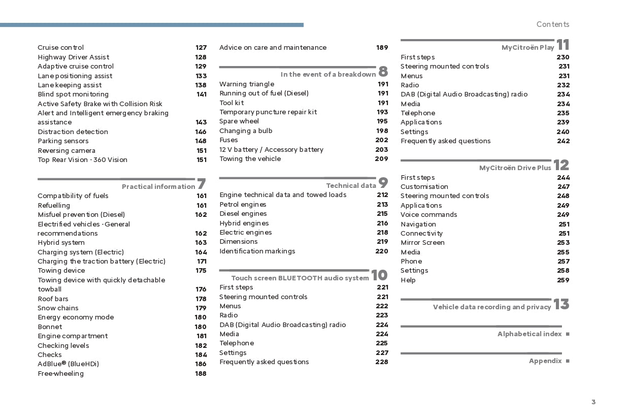 2024 Citroën C4/C4 X/ë-C4/ë-C4 X Owner's Manual | English