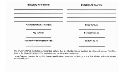 2016 Harley-Davidson FXSE Owner's Manual | English