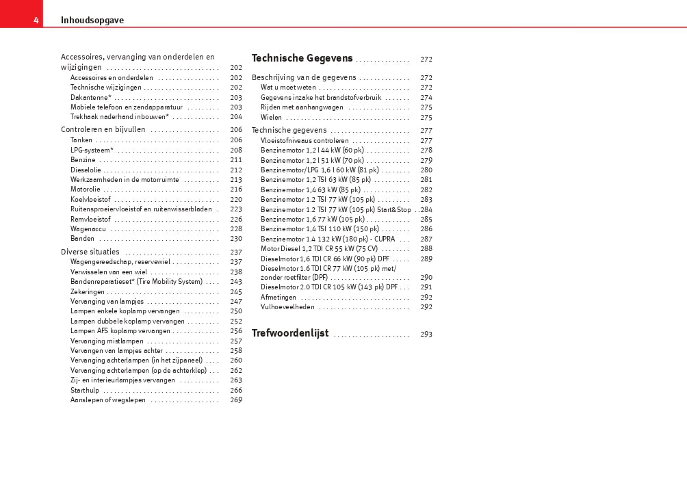 2013-2014 Seat Ibiza Owner's Manual | Dutch