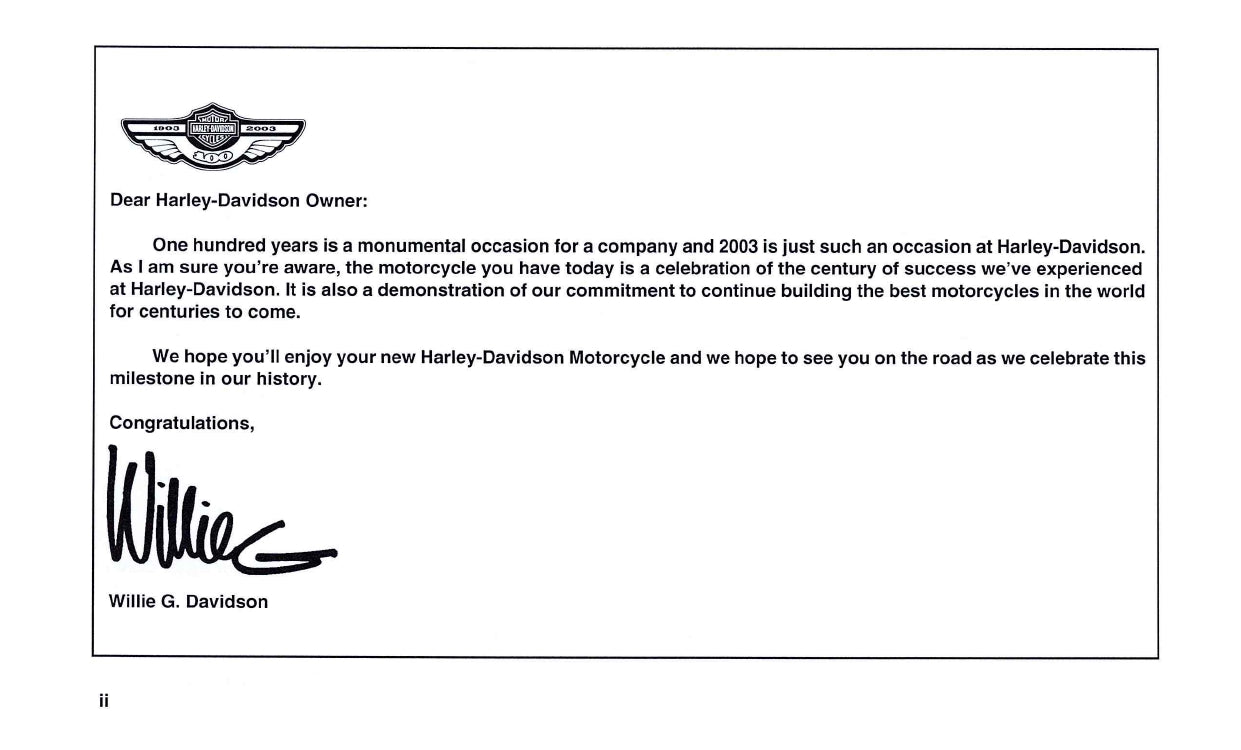 2003 Harley-Davidson VRSCA Owner's Manual | English