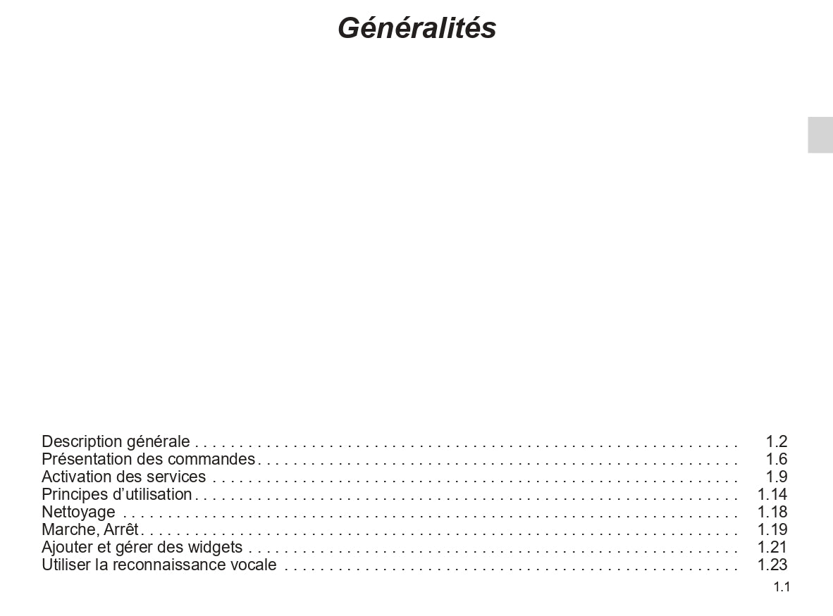 2023 Renault OpenR Link User's Manual | French