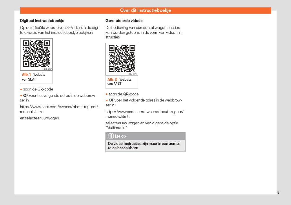 2023 Week 48 Seat Leon Owner's Manual | Dutch