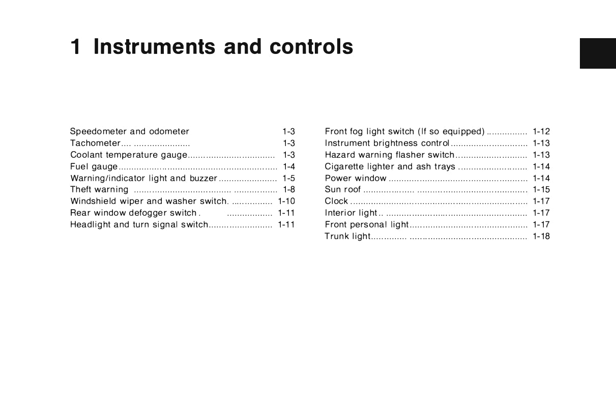 1996 Nissan 240SX Owner's Manual | English