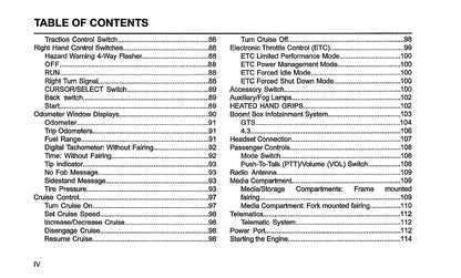 2020 Harley-Davidson Touring Owner's Manual | English