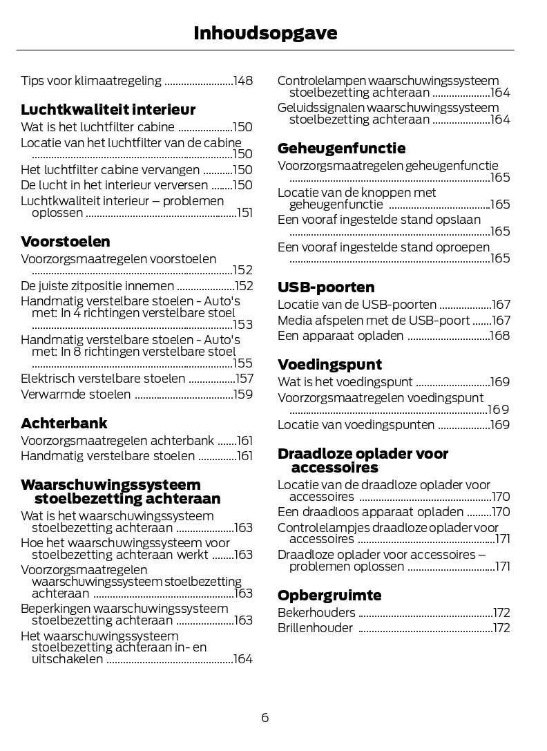 2022-2024 Ford Kuga Owner's Manual | Dutch