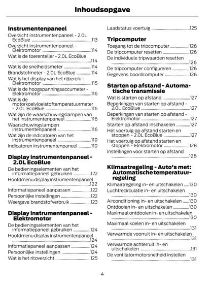 2022-2023 Ford Transit Owner's Manual | Dutch