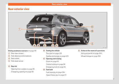 2023 Week 48 Seat Tarraco Manuel du propriétaire | Anglais