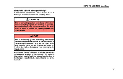 2000 Lexus LX 470 Owner's Manual | English