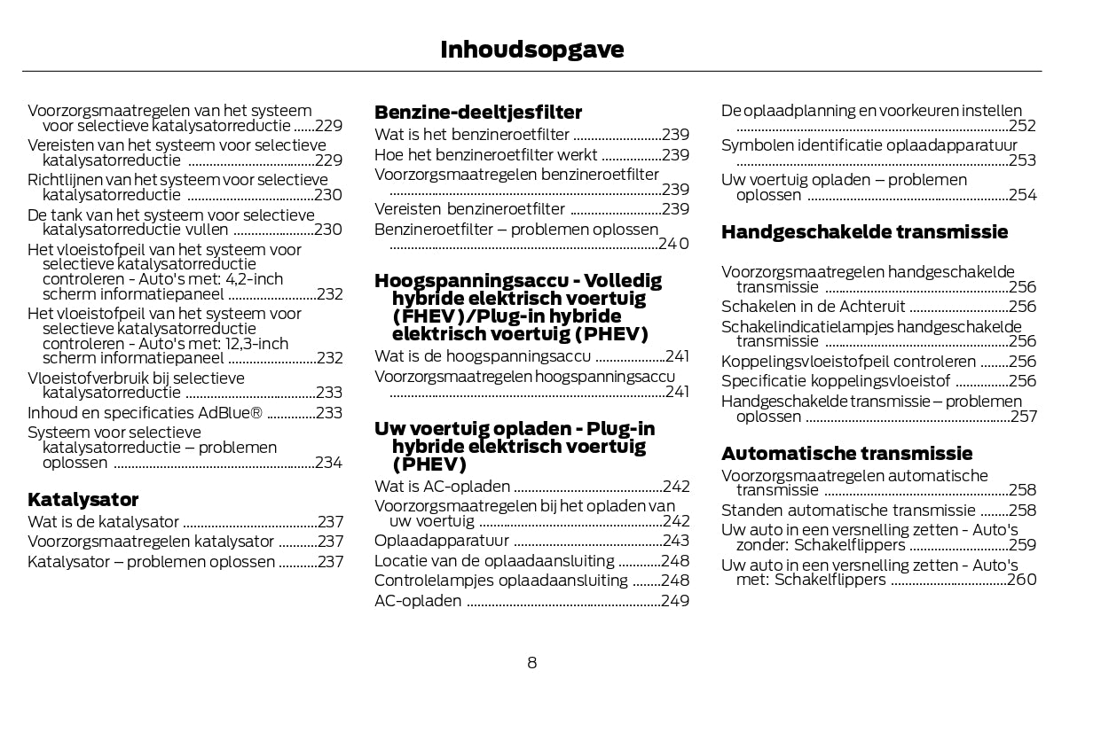 2022-2024 Ford Kuga Vignale Manuel du propriétaire | Néerlandais