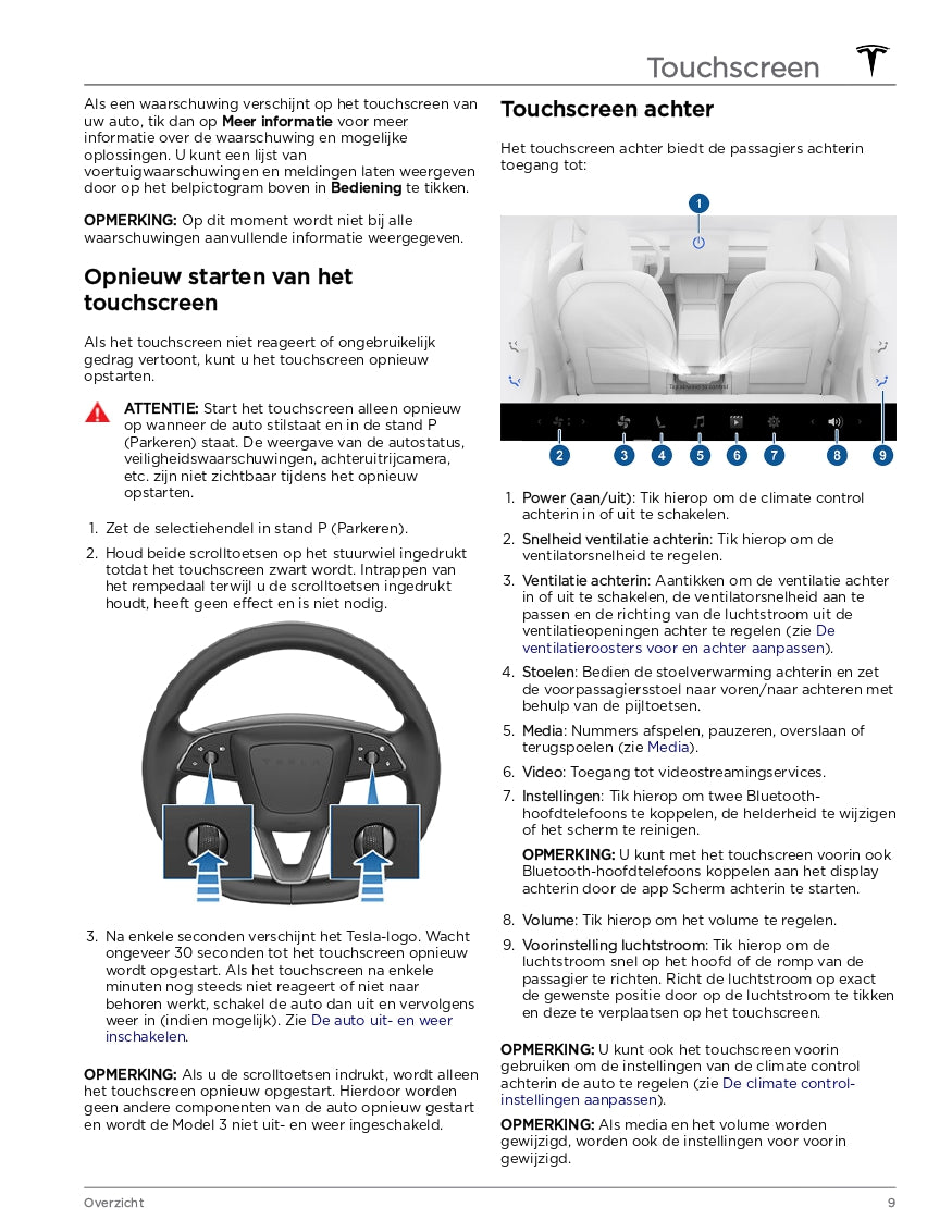 2024 Tesla Model 3 Owner's Manual | Dutch