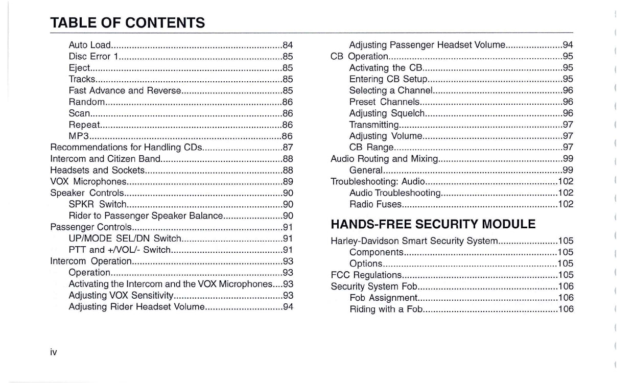 2012 Harley-Davidson Trike Owner's Manual | English