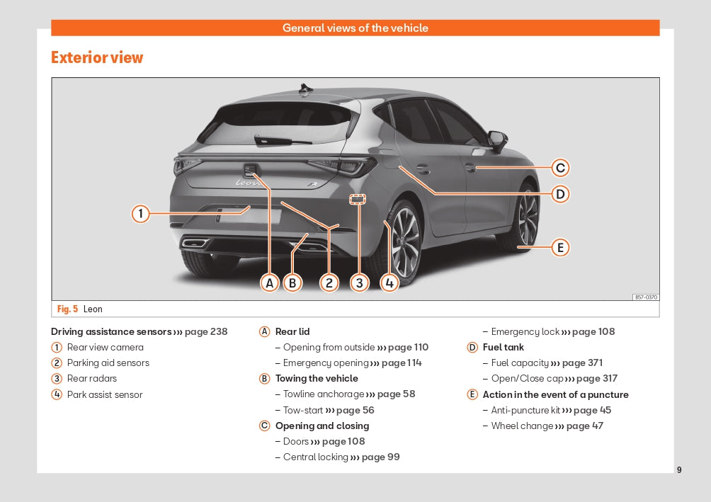 2021-2022 Seat Leon/Leon Sportstourer Owner's Manual | English