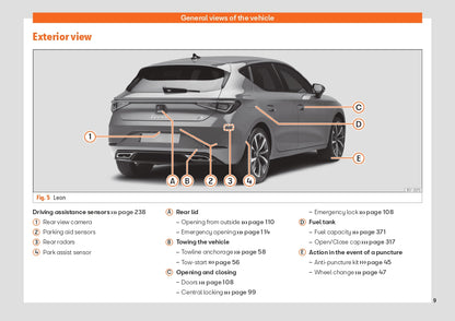 2022 Seat Leon Manuel du propriétaire | Anglais