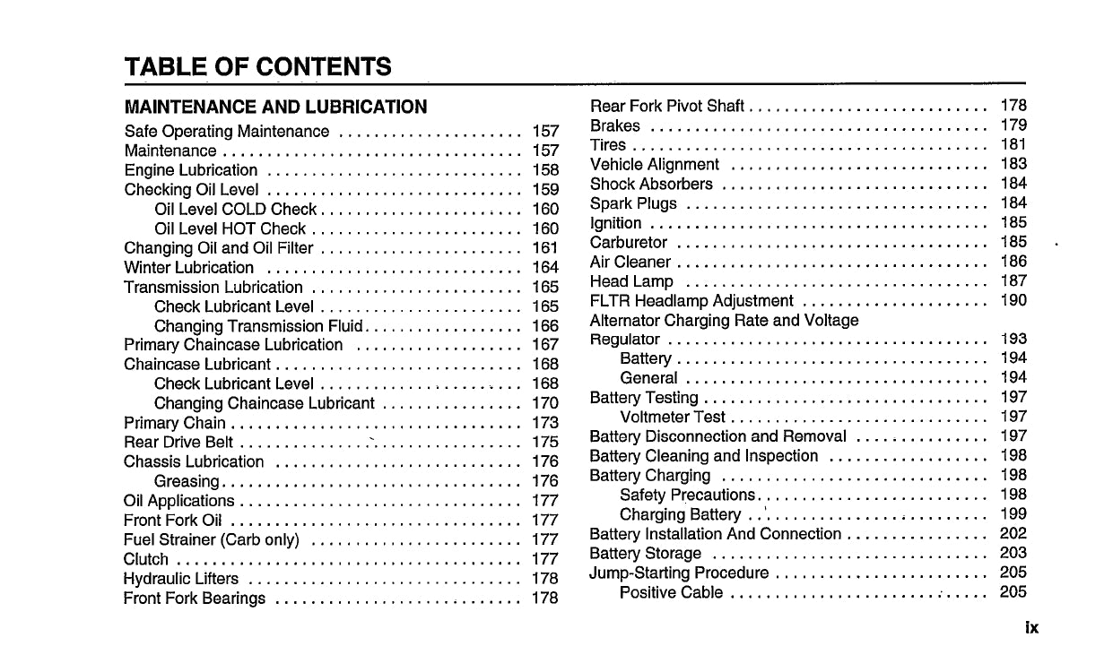 2004 Harley-Davidson Touring Owner's Manual | English