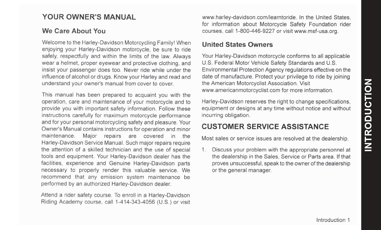 2023 Harley-Davidson Softail Owner's Manual | English