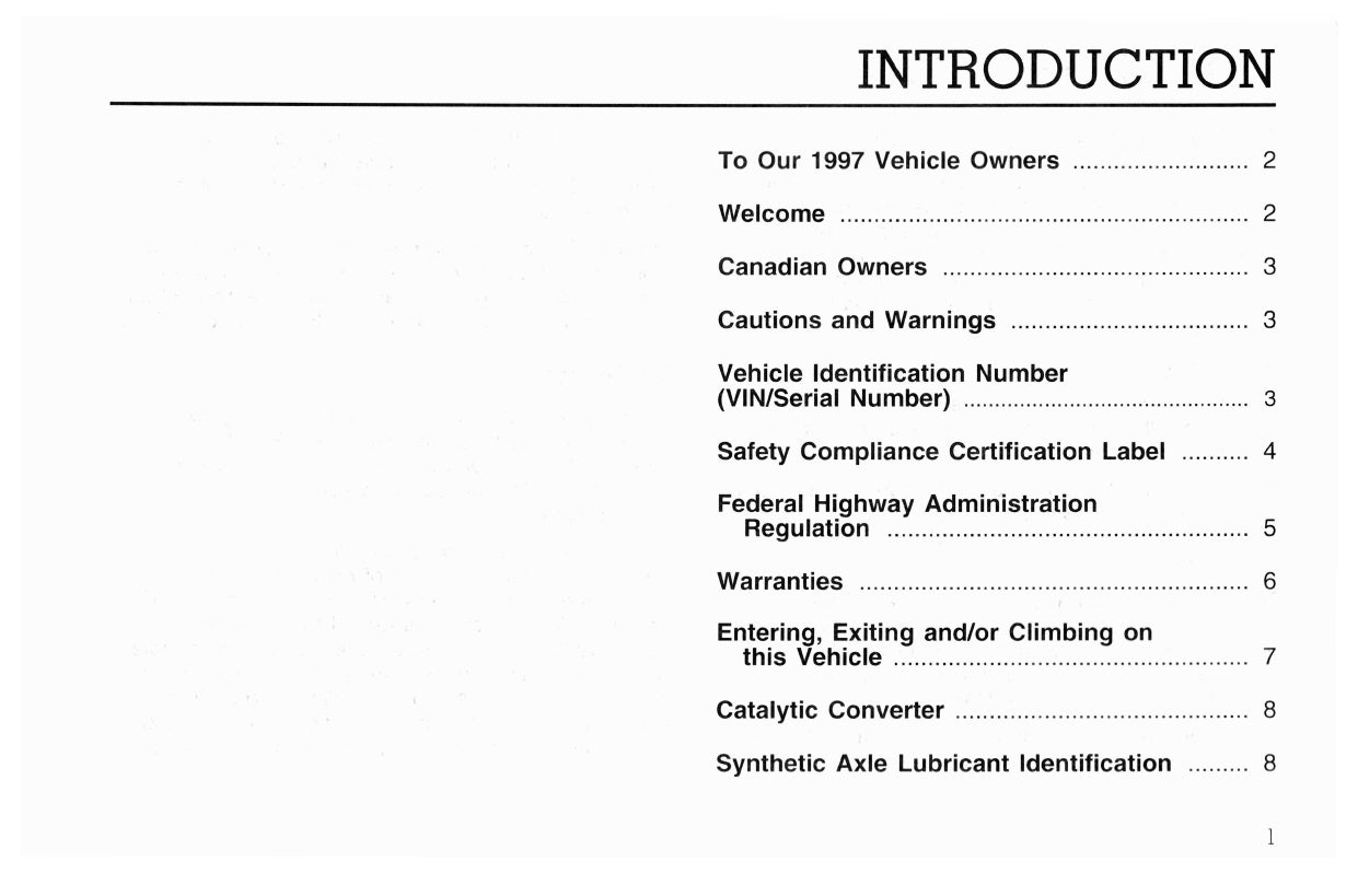 1997 Ford L-Series Owner's Manual | English