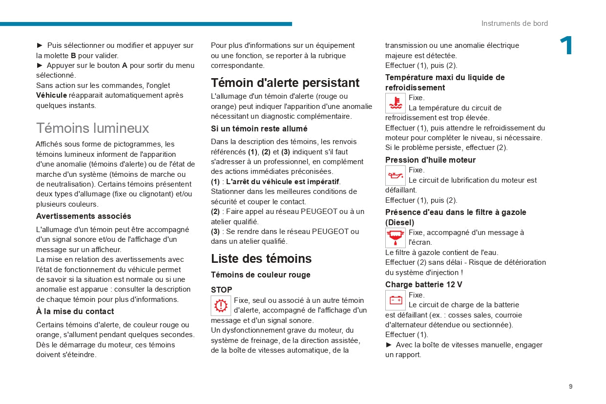 2022-2024 Peugeot Landtrek Owner's Manual | French