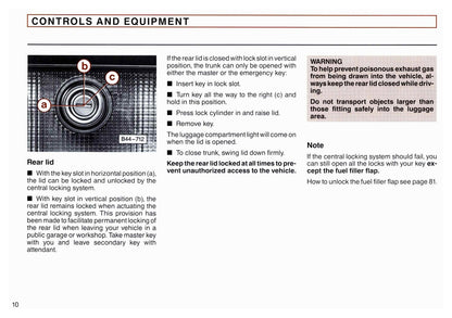 1990 Audi Quattro V8 Owner's Manual | English