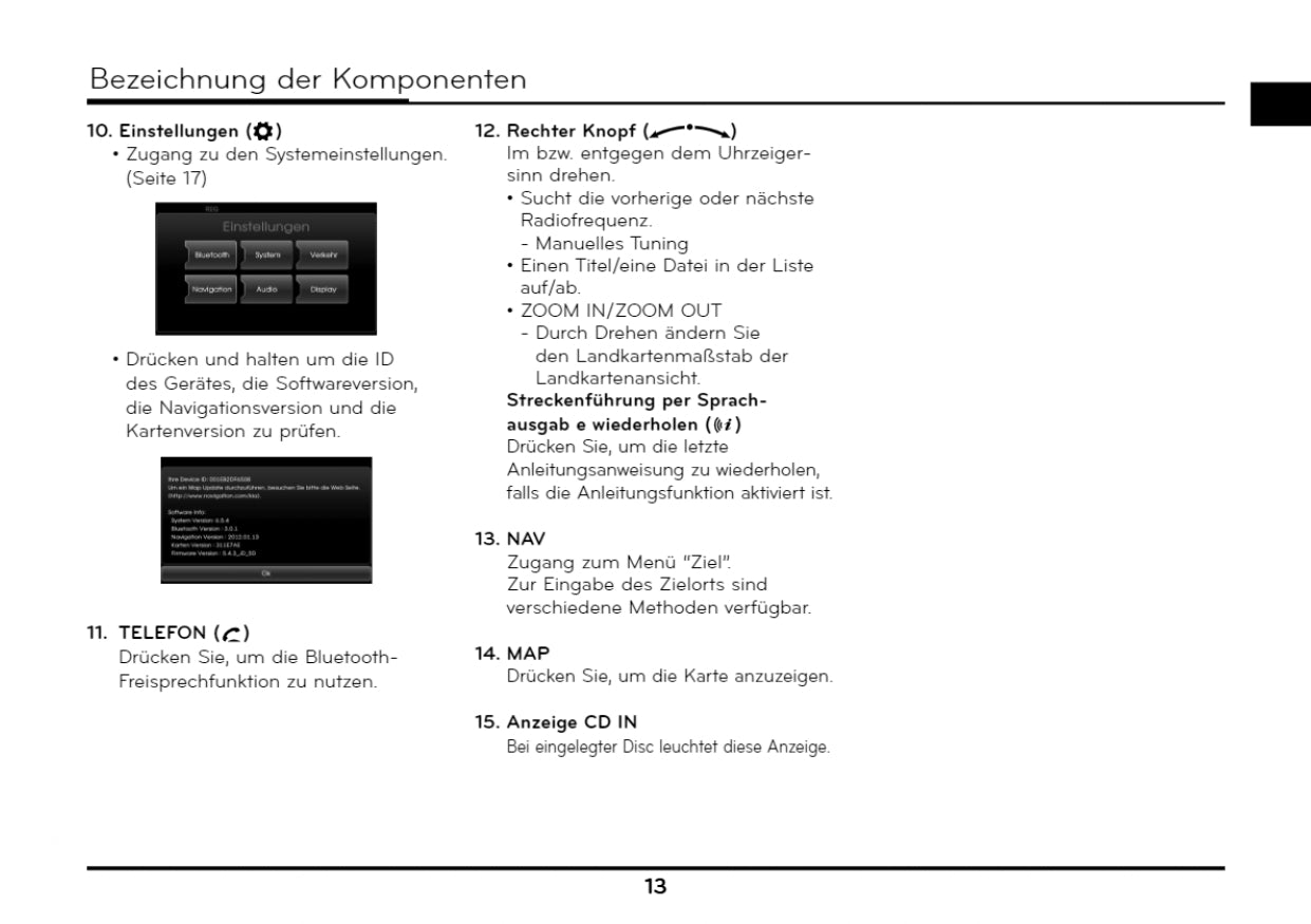 2021-2023 Kia Ceed Infotainment Manual | German