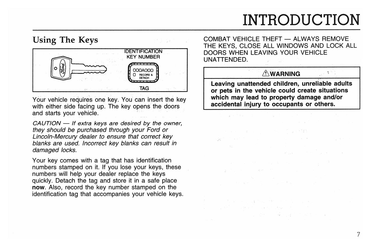 1998 Ford F&B Diesel Owner's Manual | English