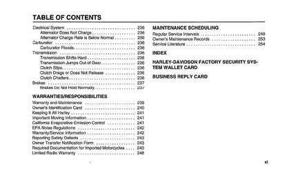 2004 Harley-Davidson Touring Owner's Manual | English