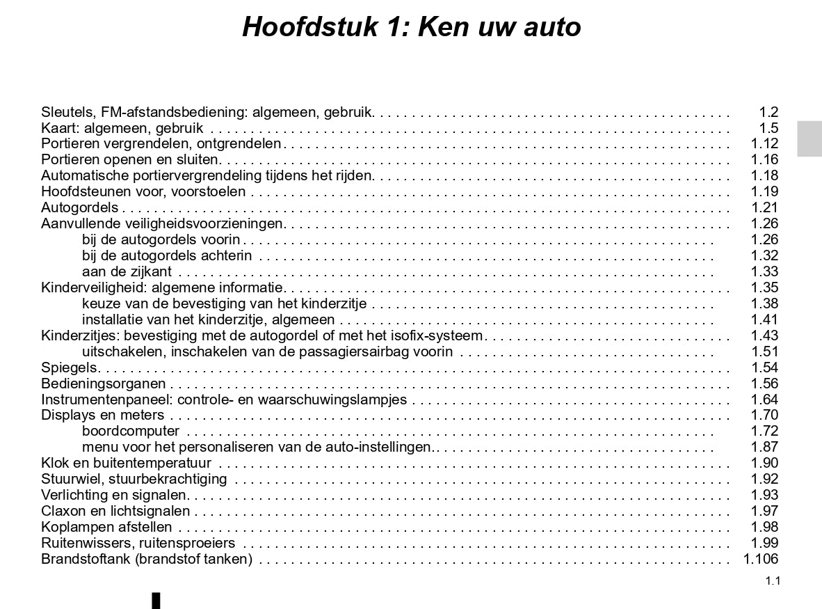 2020-2022 Dacia Sandero/Sandero Stepway Owner's Manual | Dutch