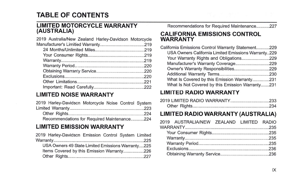 2019 Harley-Davidson FLHTKSE Owner's Manual | English