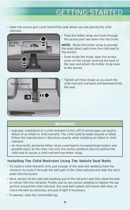 2010 Chrysler Sebring Convertible Owner's Manual | English