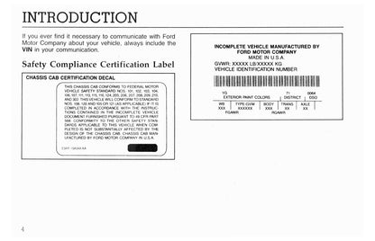 1996 Ford L-Series Owner's Manual | English