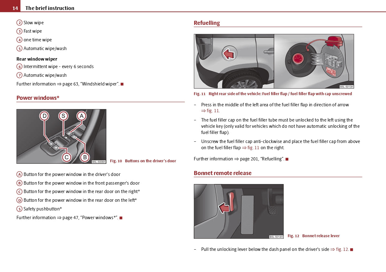 2013-2014 Skoda Yeti Owner's Manual | English