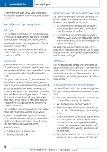 2023-2024 BMW M3 Touring Owner's Manual | Dutch