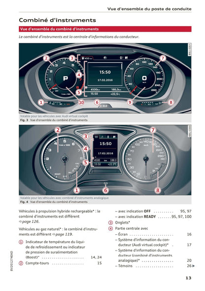 2017 Audi A3/A3 Limousine Owner's Manual | French