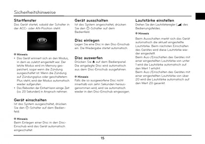 2021-2023 Kia Ceed Infotainment Manual | German