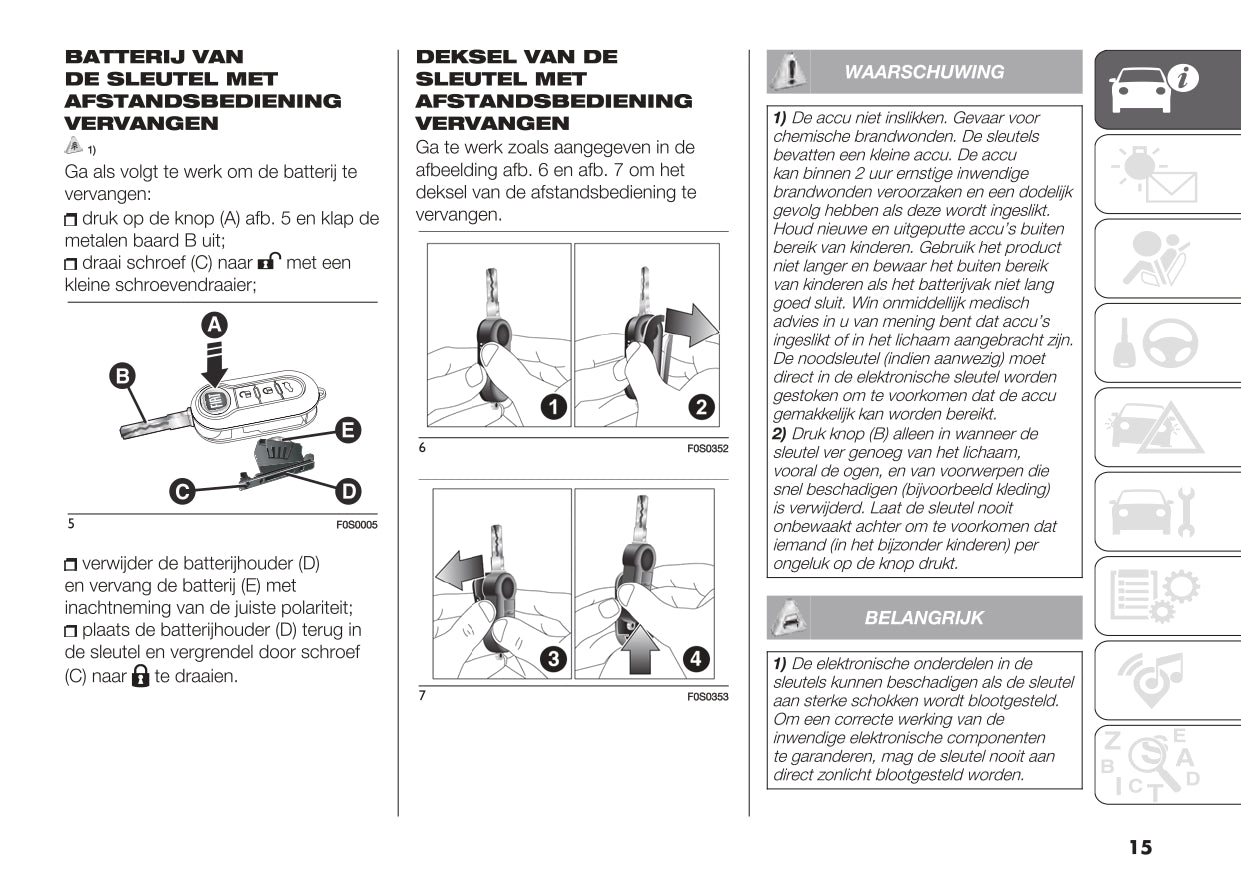 2023 Fiat 500/500C Owner's Manual | Dutch