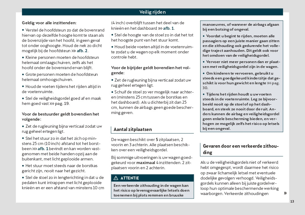 2020 Cupra Ateca Owner's Manual | Dutch