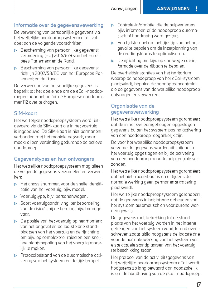 2022-2023 BMW X1 Owner's Manual | Dutch